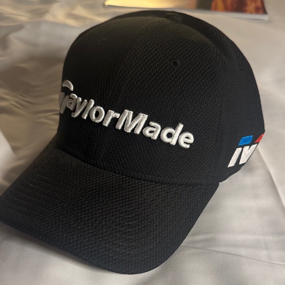 TaylorMade Black and White Logo Cap